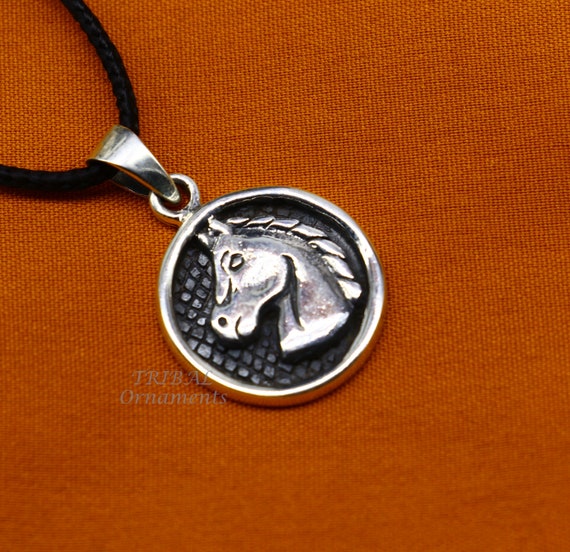 925 sterling silver Handmade unicorn horse design… - image 1