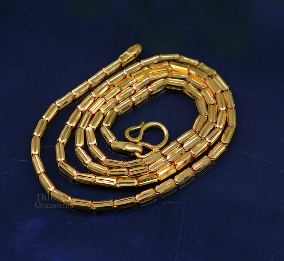 刻印入り 22kt イエロー ゴールド ロイヤル バーツ チェーン