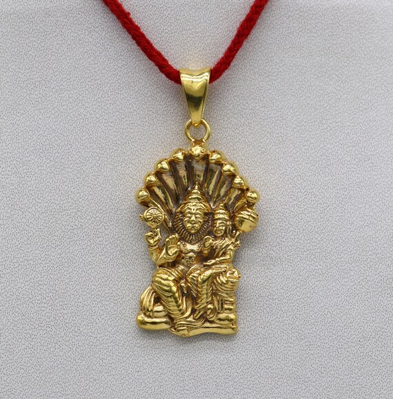 925 Sterling Silver Handmade Vishnu With Laxmi narsimhapendant