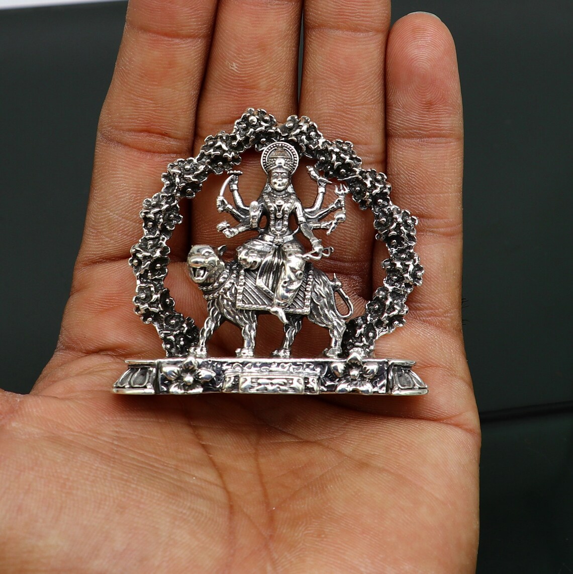 925 Sterling Silver Goddess Bhawani Maa Pooja Articles | Etsy