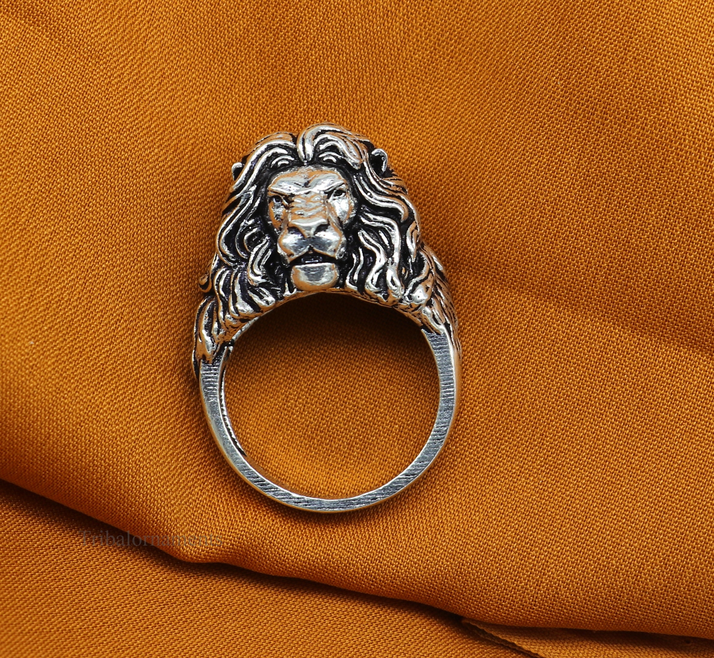 Lion Head Ring Sterling Silver Ring,animal Ring,handmade Oxdized Ring,lion  Ring Silver,free Express Shipping - Etsy