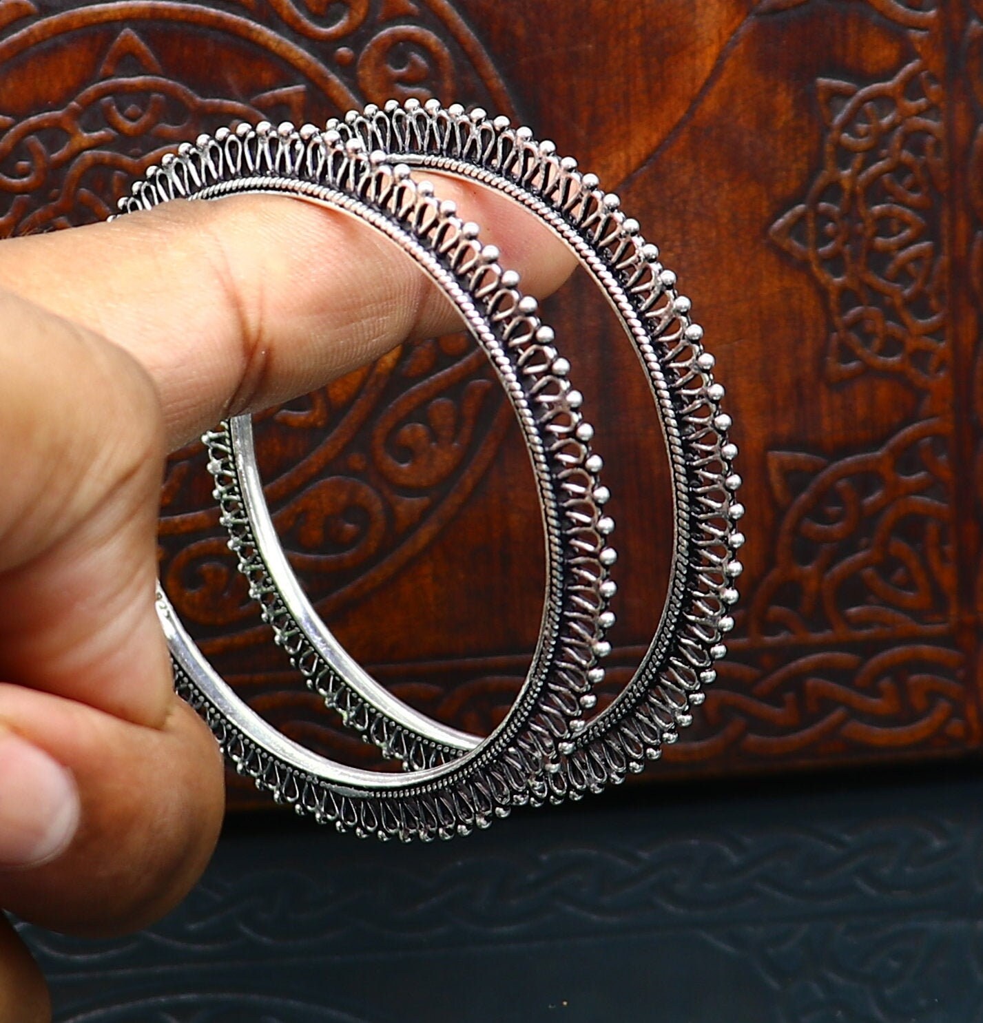 925 Sterling Silver Handmade Gorgeous Bangle Bracelet 925 Sterling Silver Handmade Gorgeous Bangle Bracelet