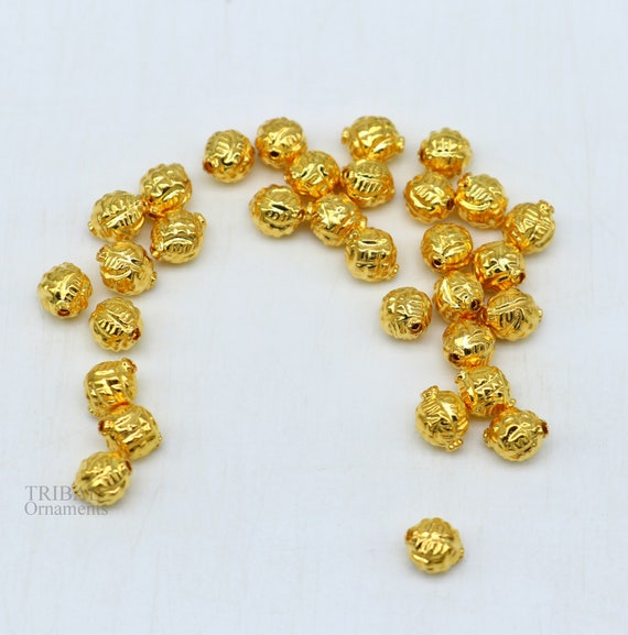 Vintage antique handmade loose beads traditional designer 22k yellow gold  beads or ball for custom jewelry making Bead21