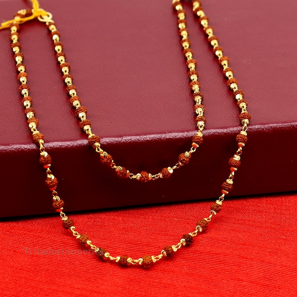 Gold Rudraksha Etsy
