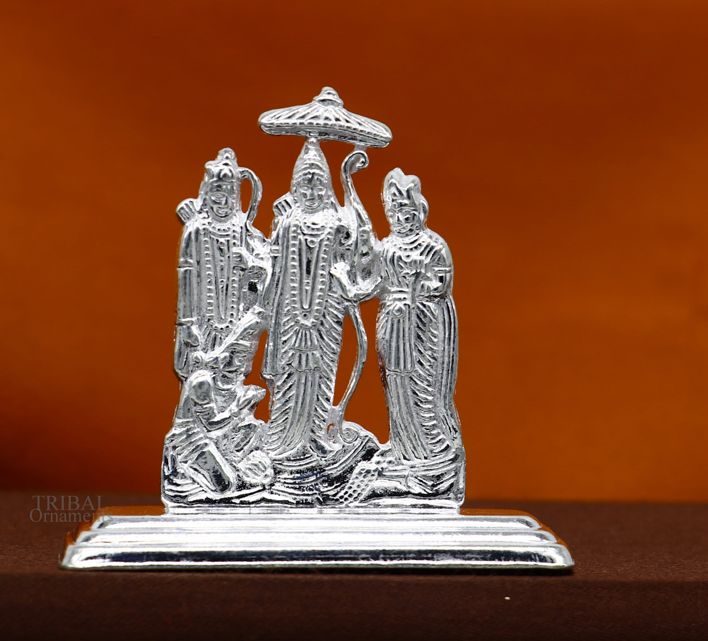 Sterling Silver Handmade Divine Hindu God Rama Laxman Seeta and