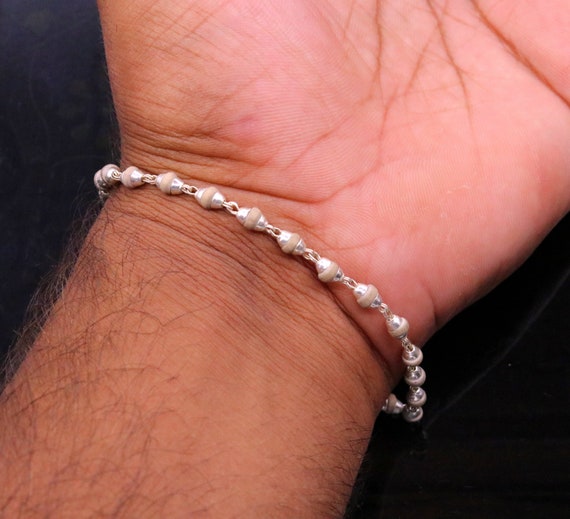 Sterling Silver Handmade Bracelet Excellent Basil Rosary