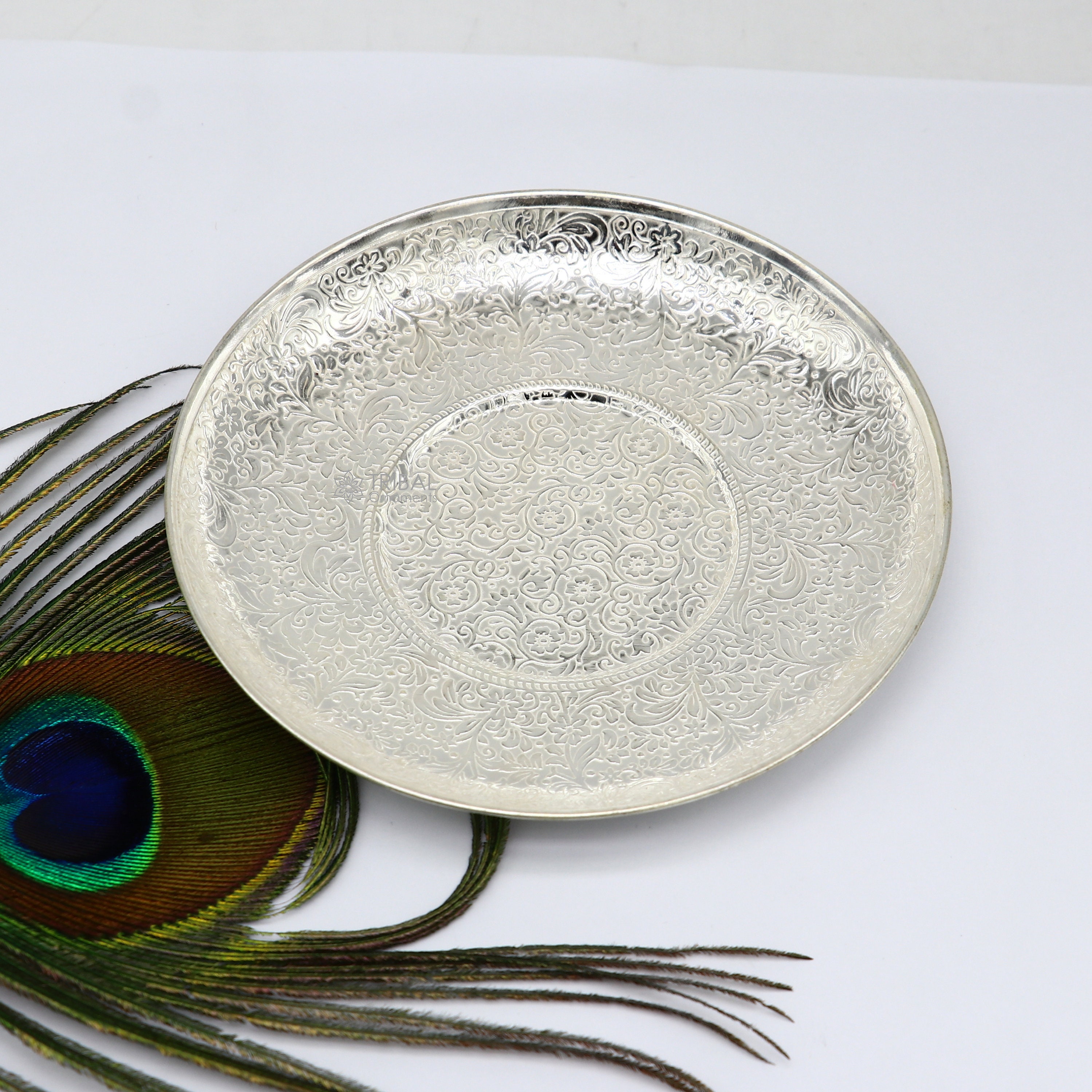 Sous-assiette Décoration argent - 33 x H. 2 cm