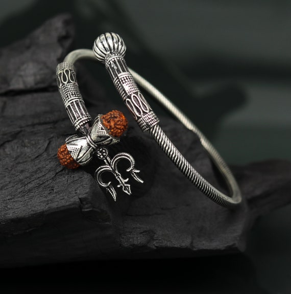 925 sterling silver handmade gorgeous customized lord shiva bangle