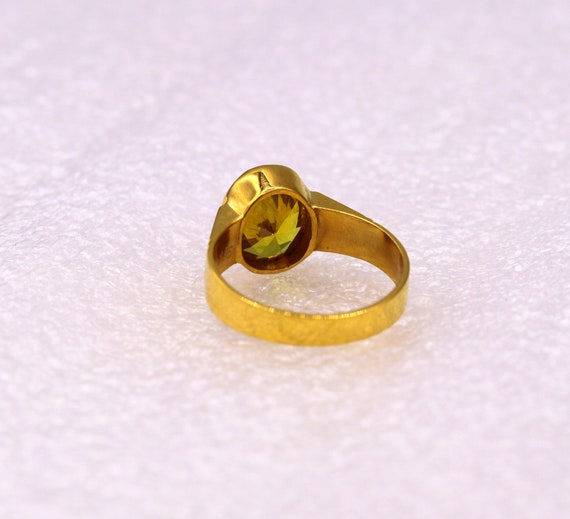 22k Solid Yellow Gold Ring-indian Gold Ring-handcrafted Rajasthani Art Gold  Ring-solid Gold Ring-minimal Jadau Work Gold Ring-gold Ring - Etsy
