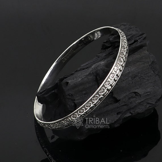 New fashion kada bracelet in 92.5 sterling silver