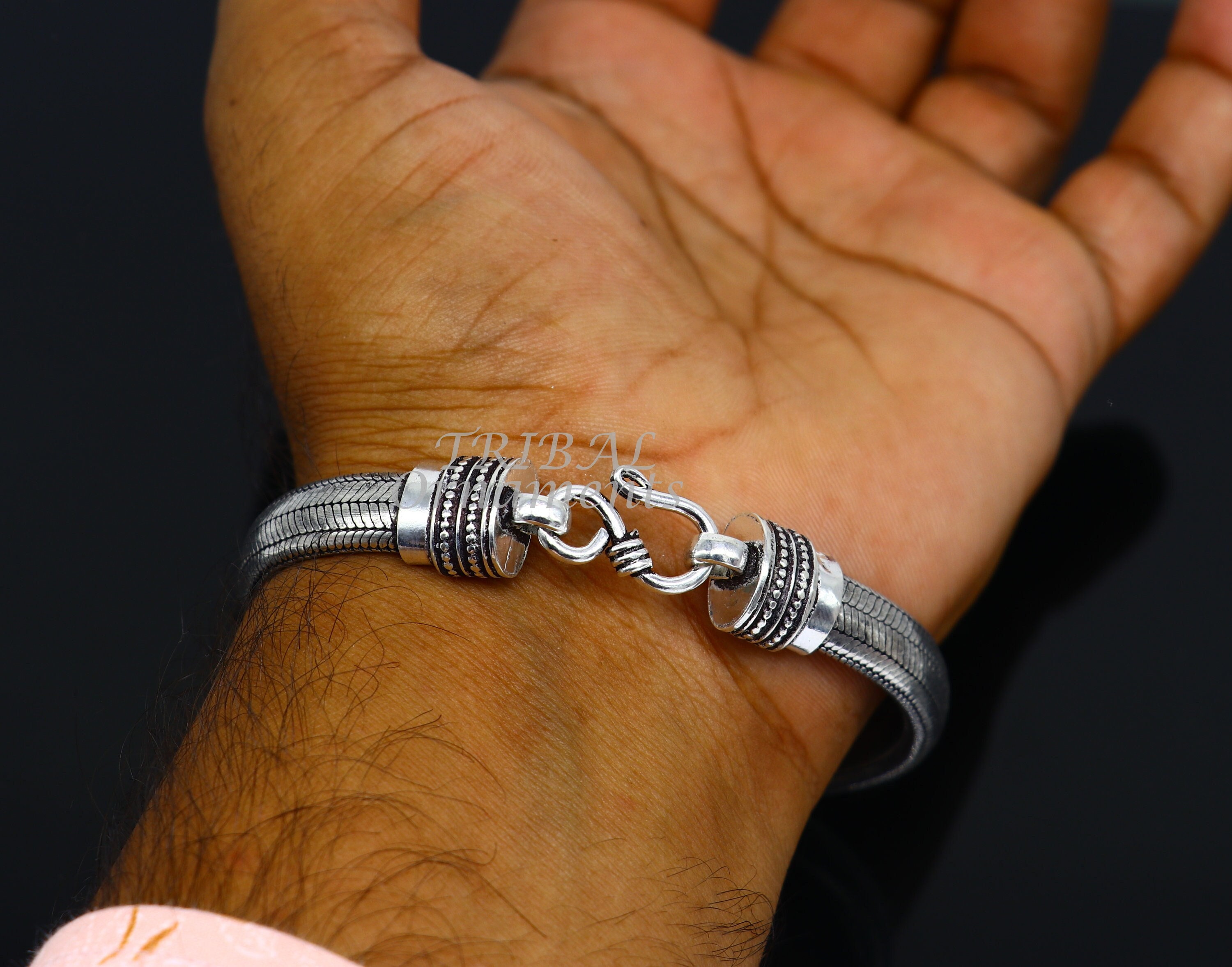 9MM 925 Sterling Silver Handmade Amazing Snake Chain Flexible