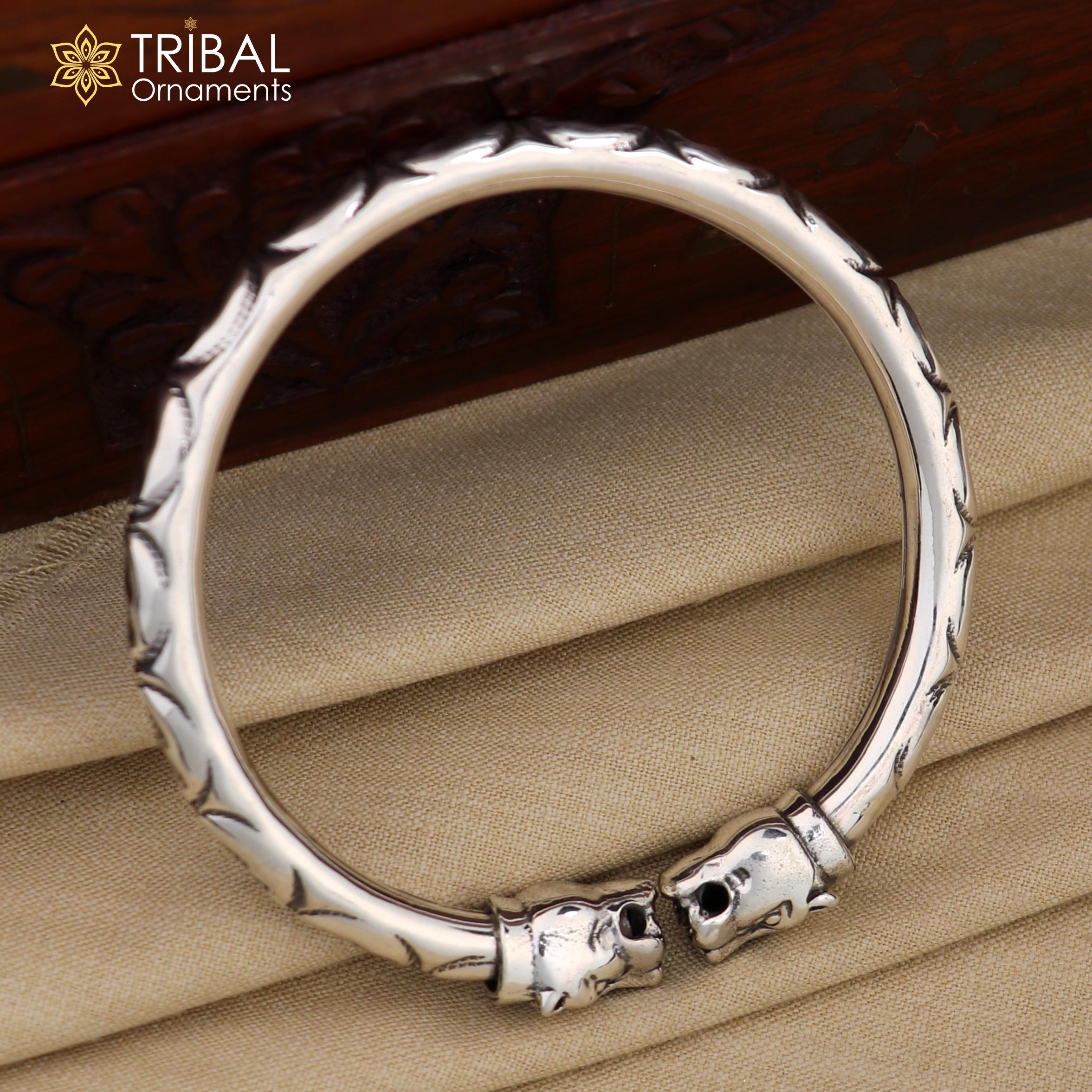 925 Sterling Silver Fabulous Cultural Trendy Lion Face