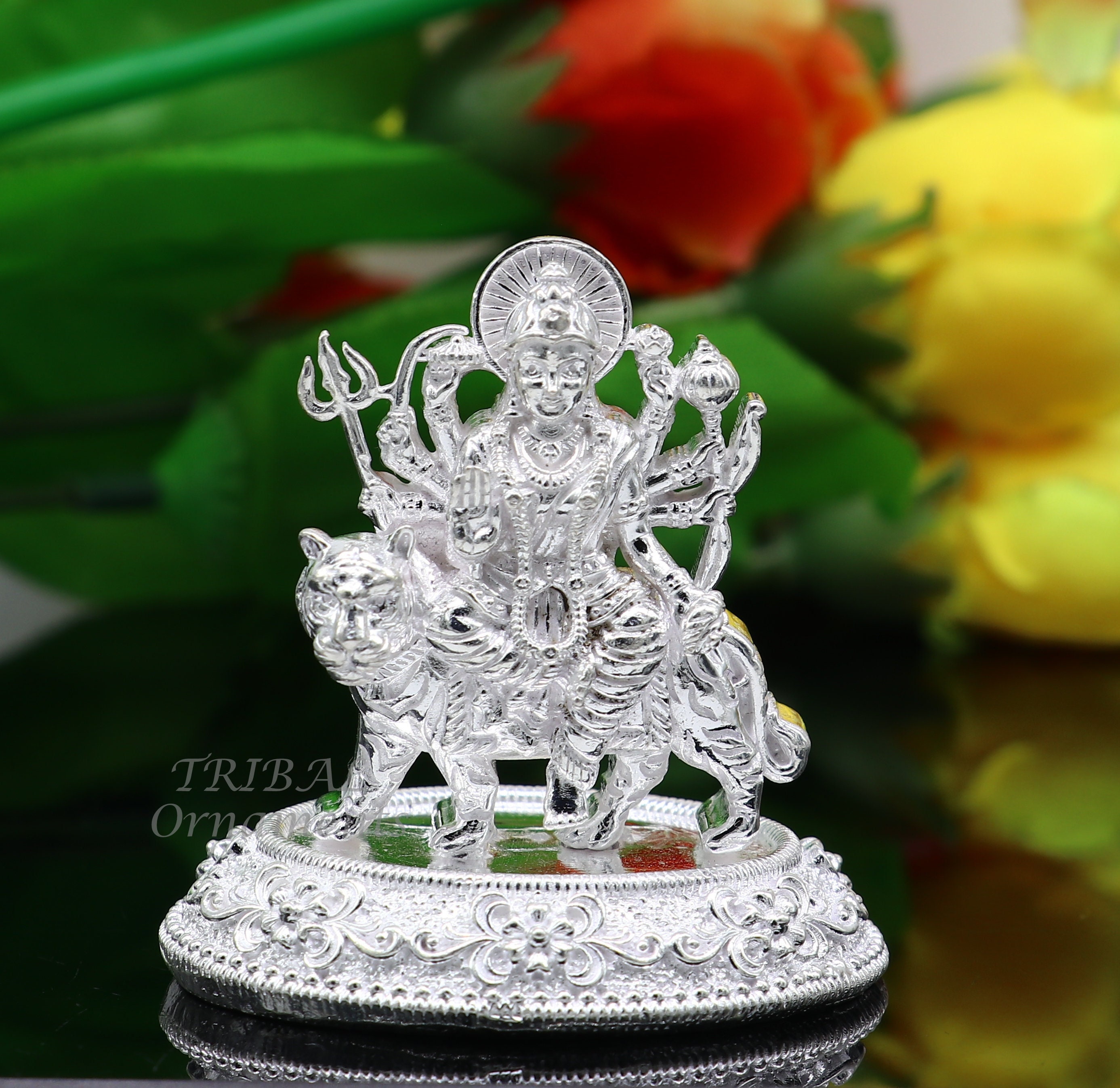 925 Sterling Silver Goddess Durga/bhawani Vaishno Devi Maa Pooja