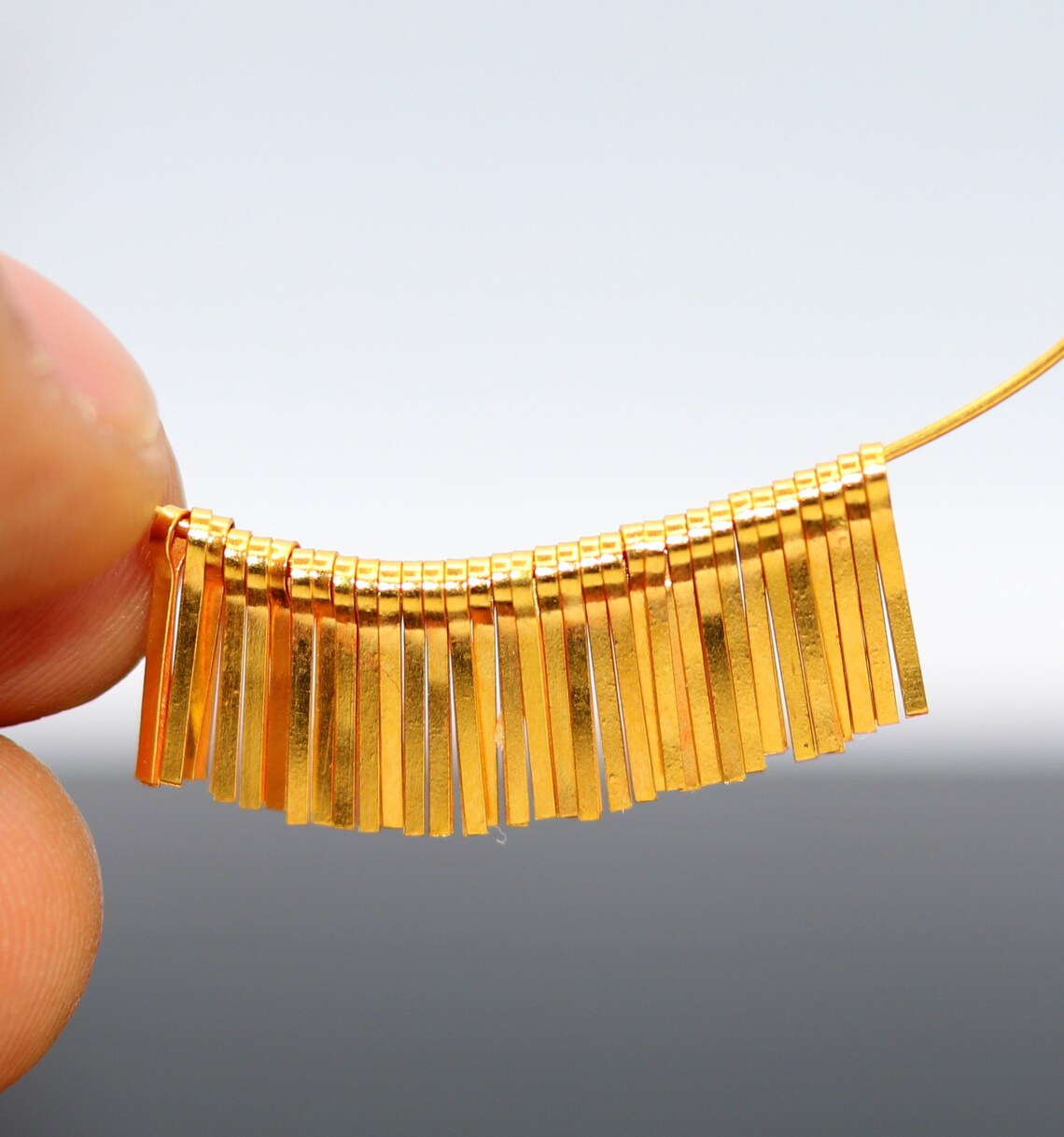 18 Karat Solid Gold Handmade Clips Hanging Loose Findings Etsy