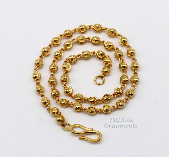 22k Gold Bracelet Beads Chakra Design Bracelet in 22kt Gold 