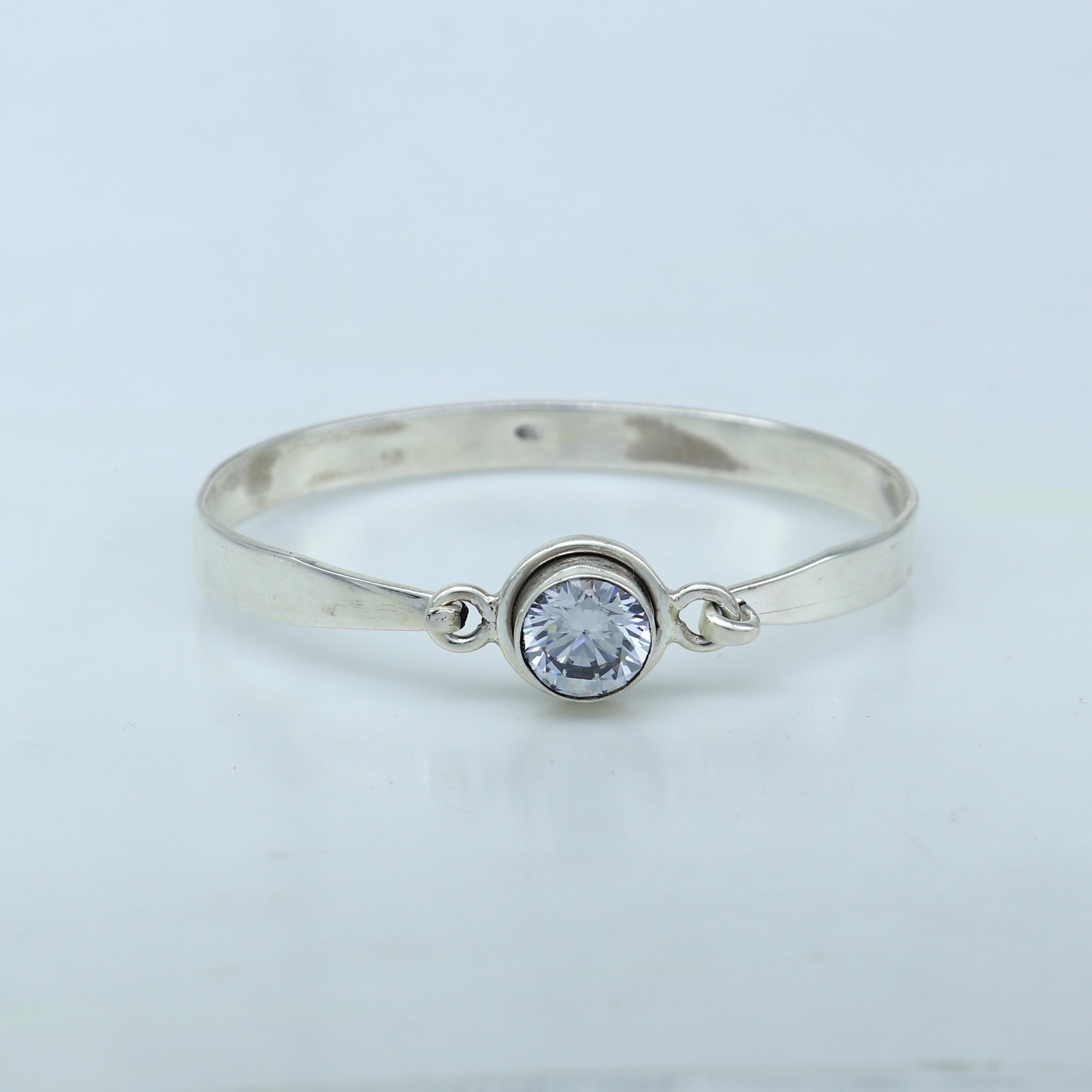 925 Sterling Silver Handmade Stone Design Stylish Kada 925 Sterling Silver Handmade Stone Design Stylish Kada