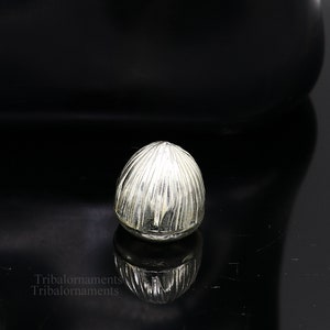 Sterling silver handmade betal palm tree seed , silver Supari, puja article, silver betel worshipping art utensils  su364