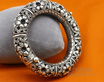 925 Sterling Silver Handmade Fabulous Flower Work Vintage