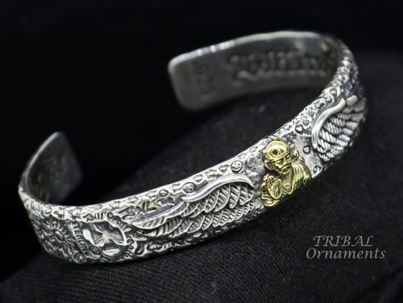 925 Sterling Silver Vintage Antique Design Handmade Chitai Work