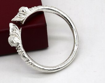 Solid 925 Silver Handcrafted Vintage Antique Style Gorgeous Cuff