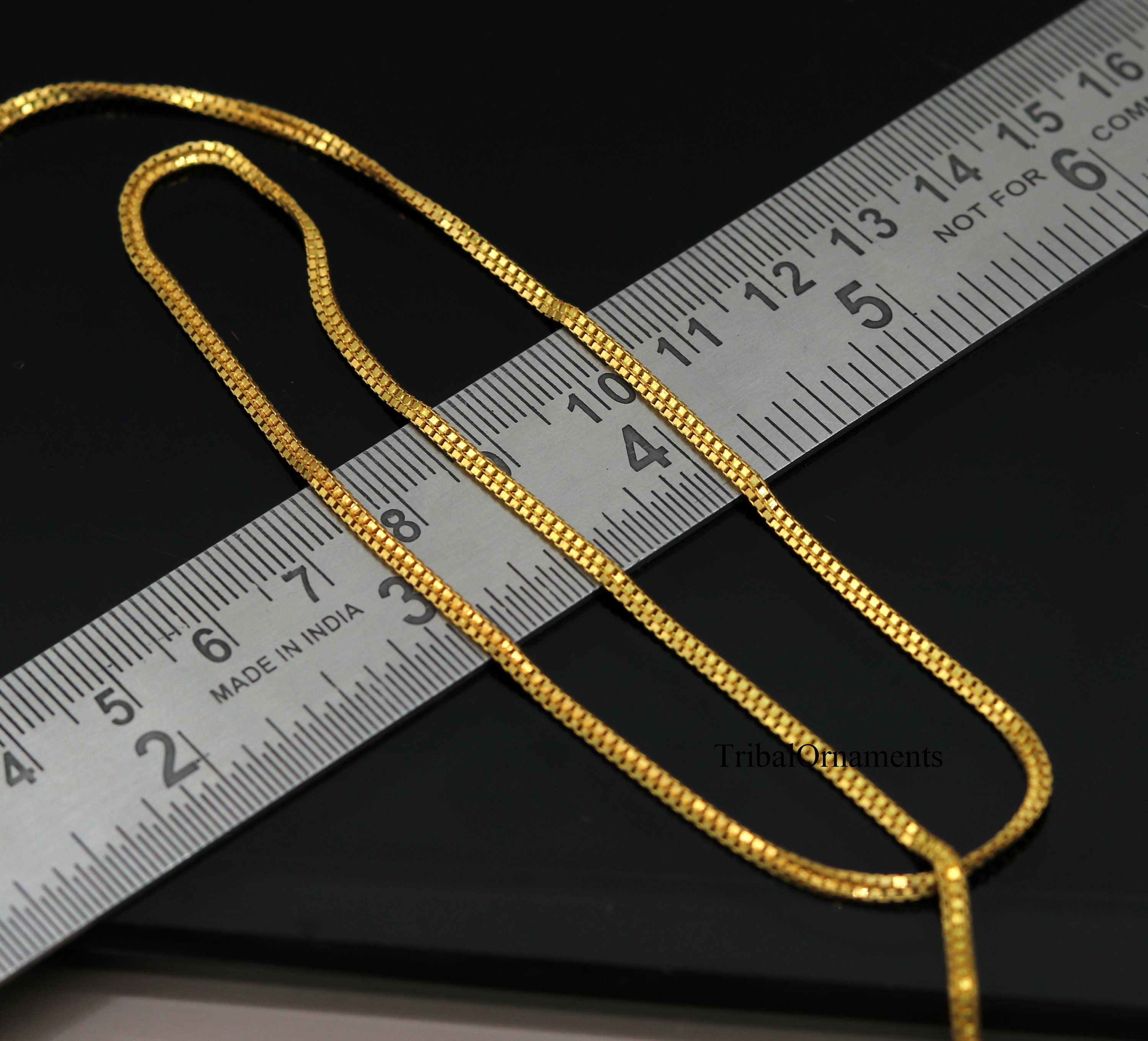 22kt Male Thick Golden Chain For Men, Approx 27-28 Gm, Packaging Type: Box