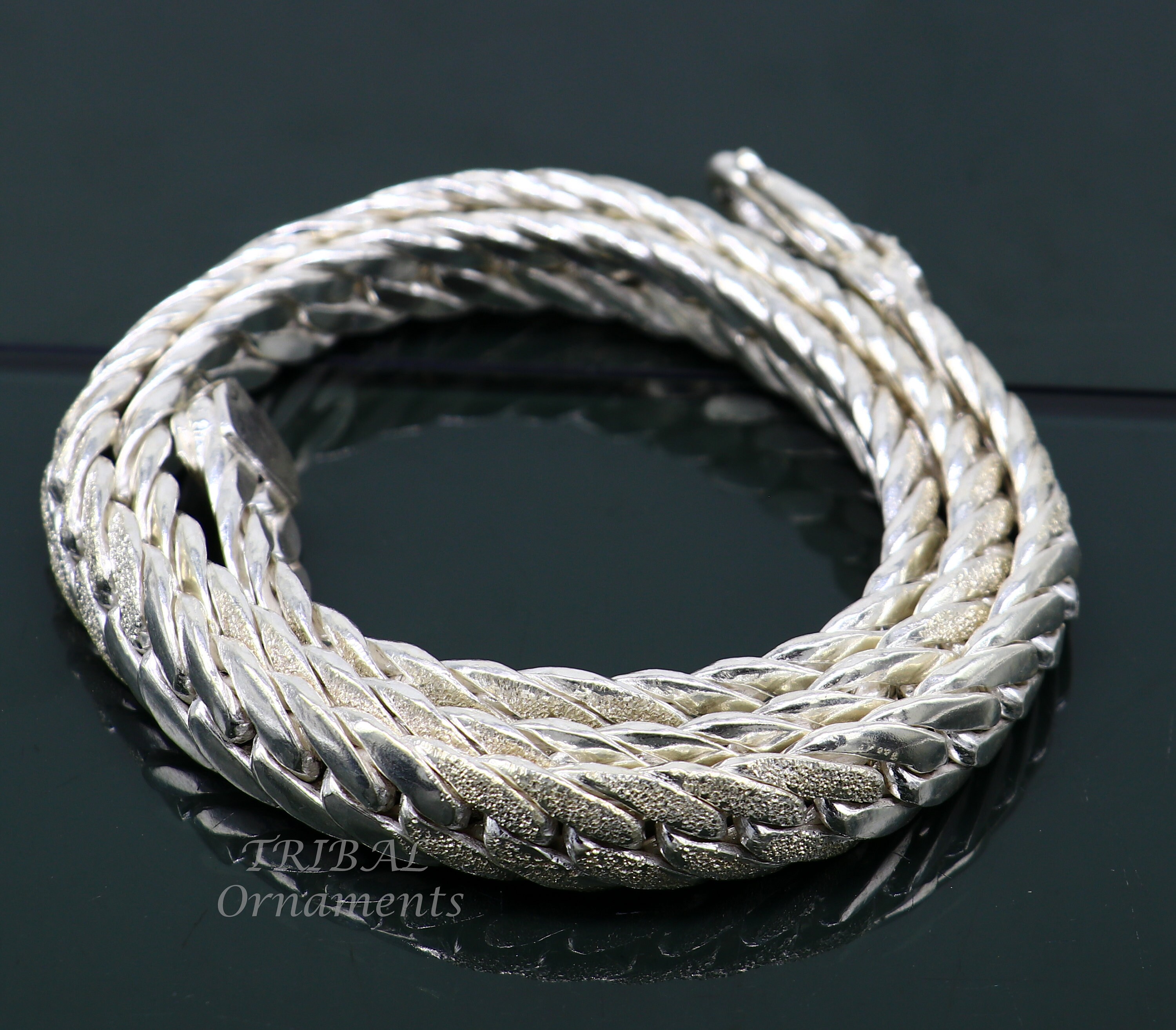 925 Sterling Silver Handmade 12mm Vintage Design Custom 925 Sterling Silver Handmade 12mm Vintage Design Custom