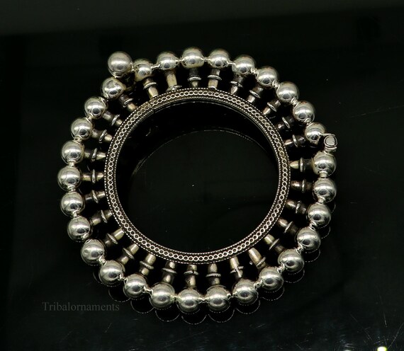 925 Sterling Silver Vintage Design Ethnic Bangle Kakan Kangan