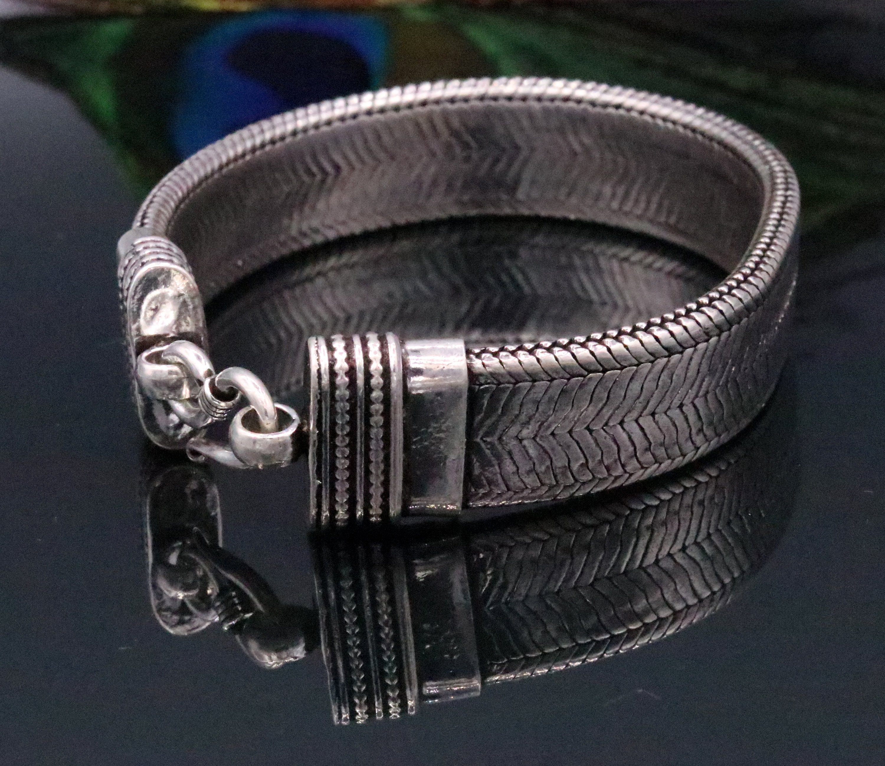 7.5 Inches Vintage Antique Design Handmade 925 Sterling 7.5 Inches Vintage Antique Design Handmade 925 Sterling