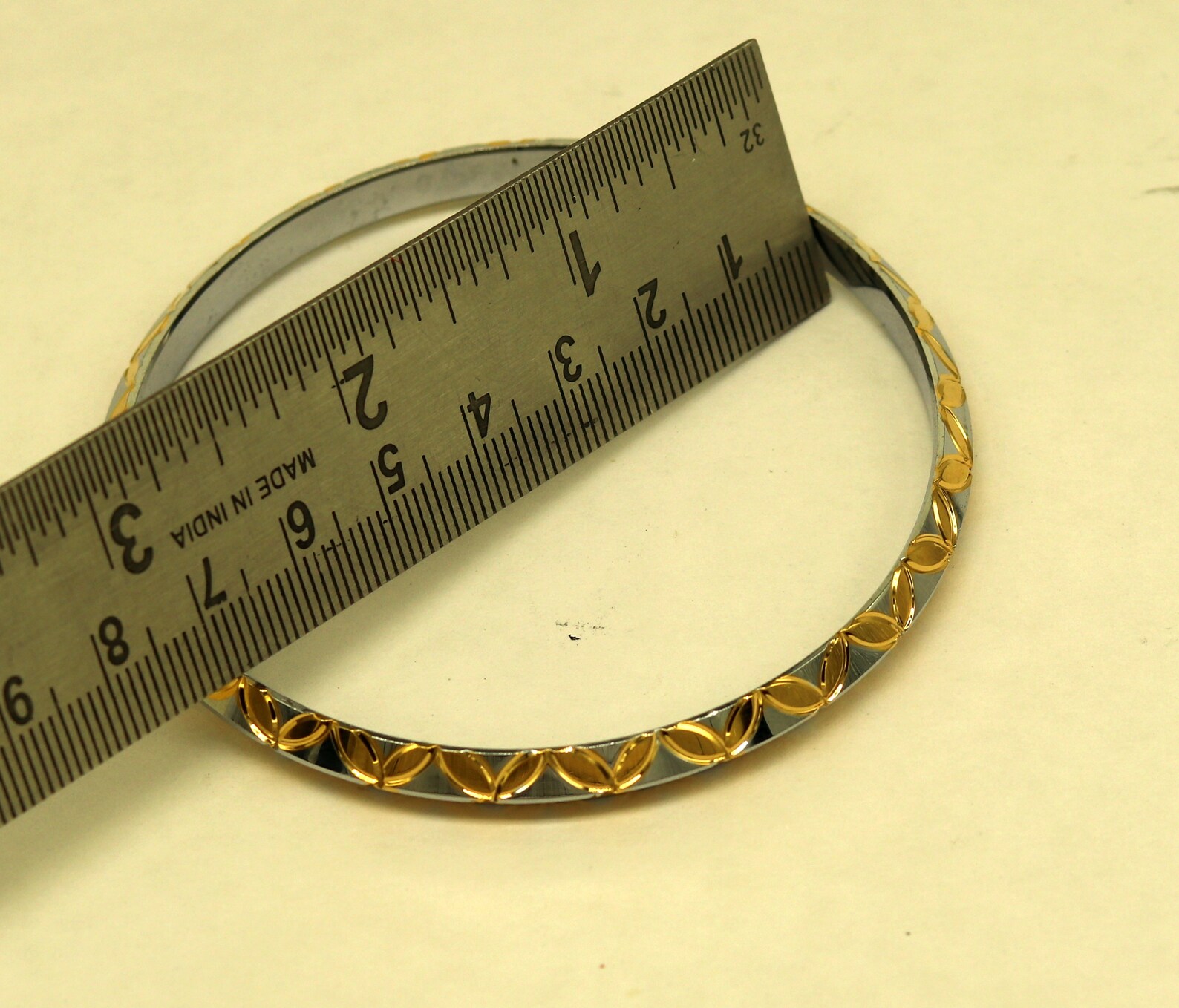 Punjabi Sikh solid silver gold polished bangle bracelet kada Etsy