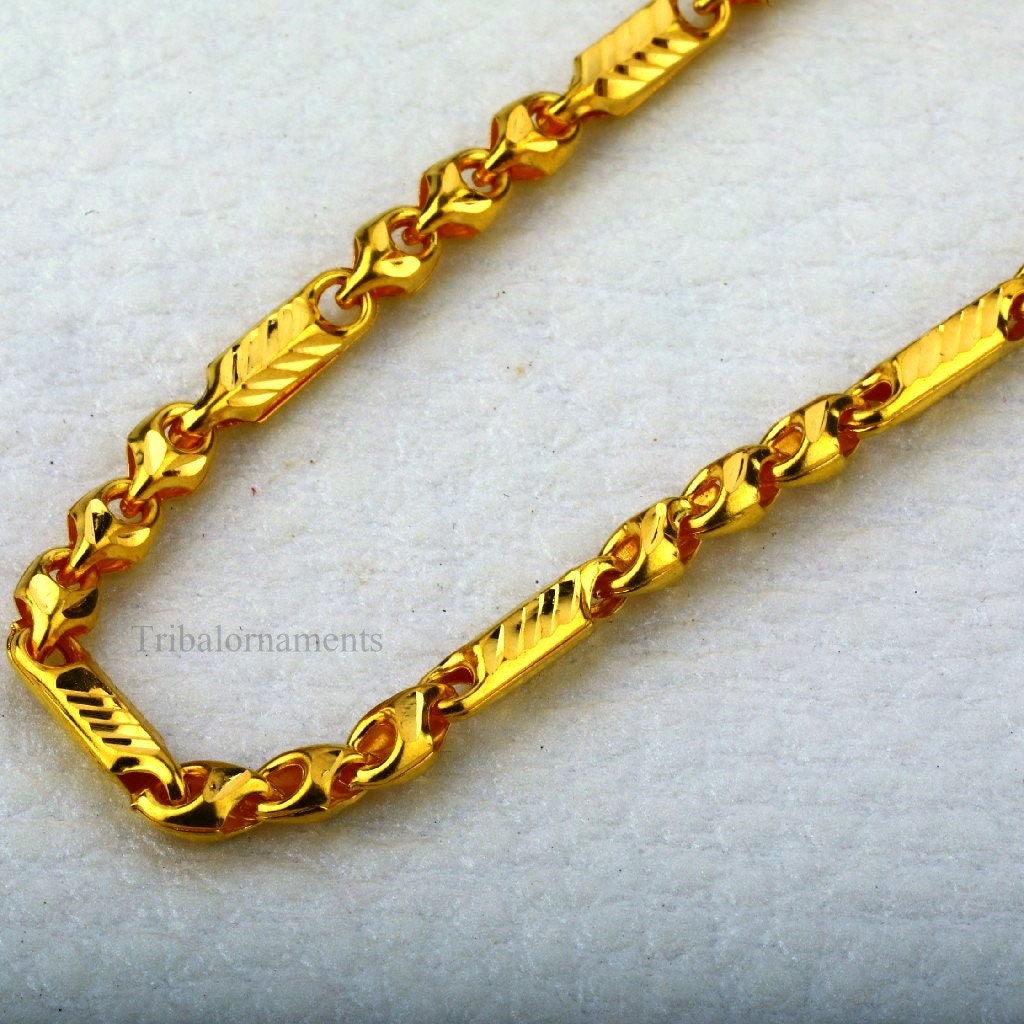 20 22 24 22kt Yellow Gold Certified Men s Chain Necklace Best