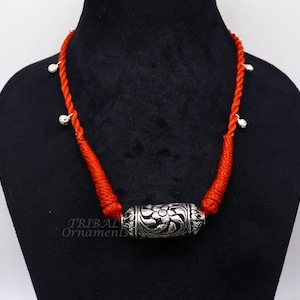925 sterling silver handmade Rajasthani traditional stylish luxury necklace choker, best belly dance Guttapusalu necklace bride gift set508