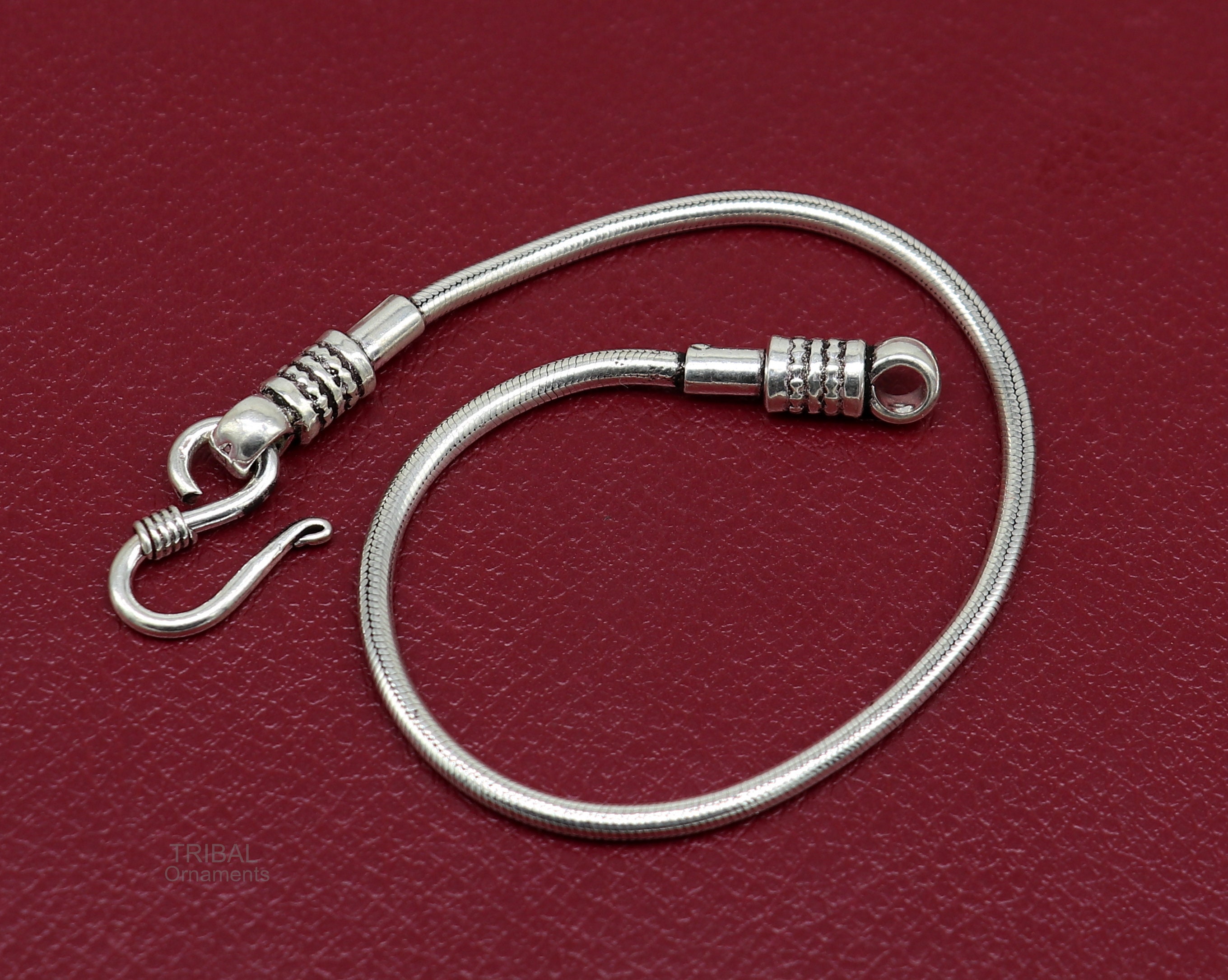 2 Mm Vintage Style Snake Chain Handmade 925 Sterling Silver