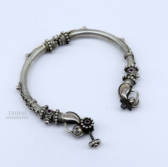 Vintage Rajasthani Sterling Silver (925) Kada Bracelet Vintage Rajasthani Sterling Silver (925) Kada Bracelet