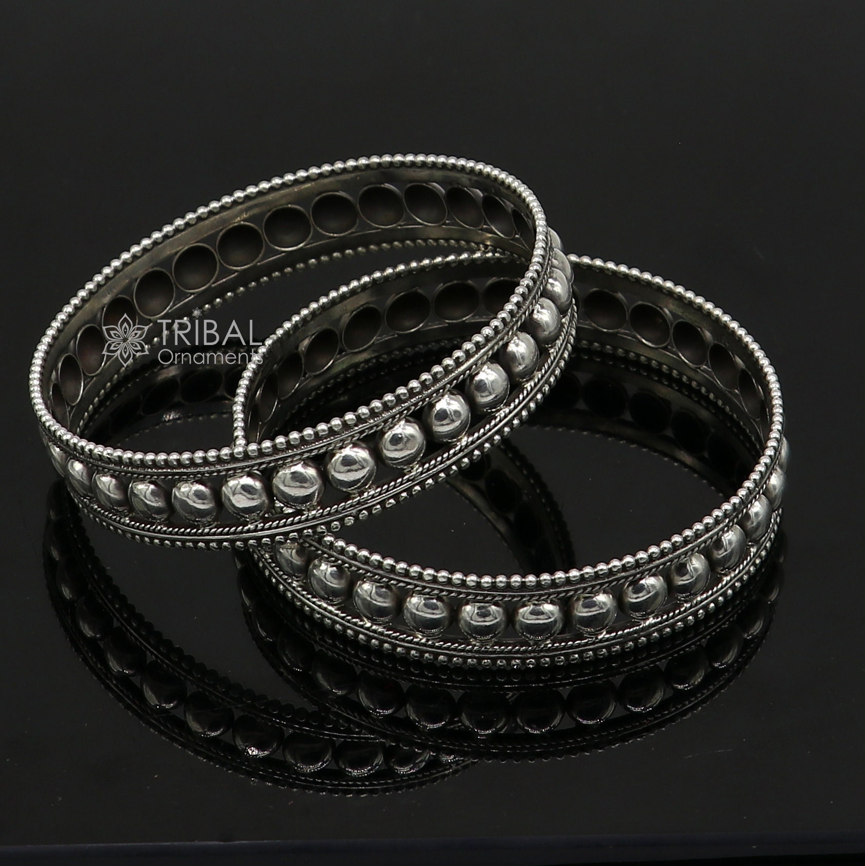 925 Sterling Silver Handmade Vintage Design Bangle Bracelet