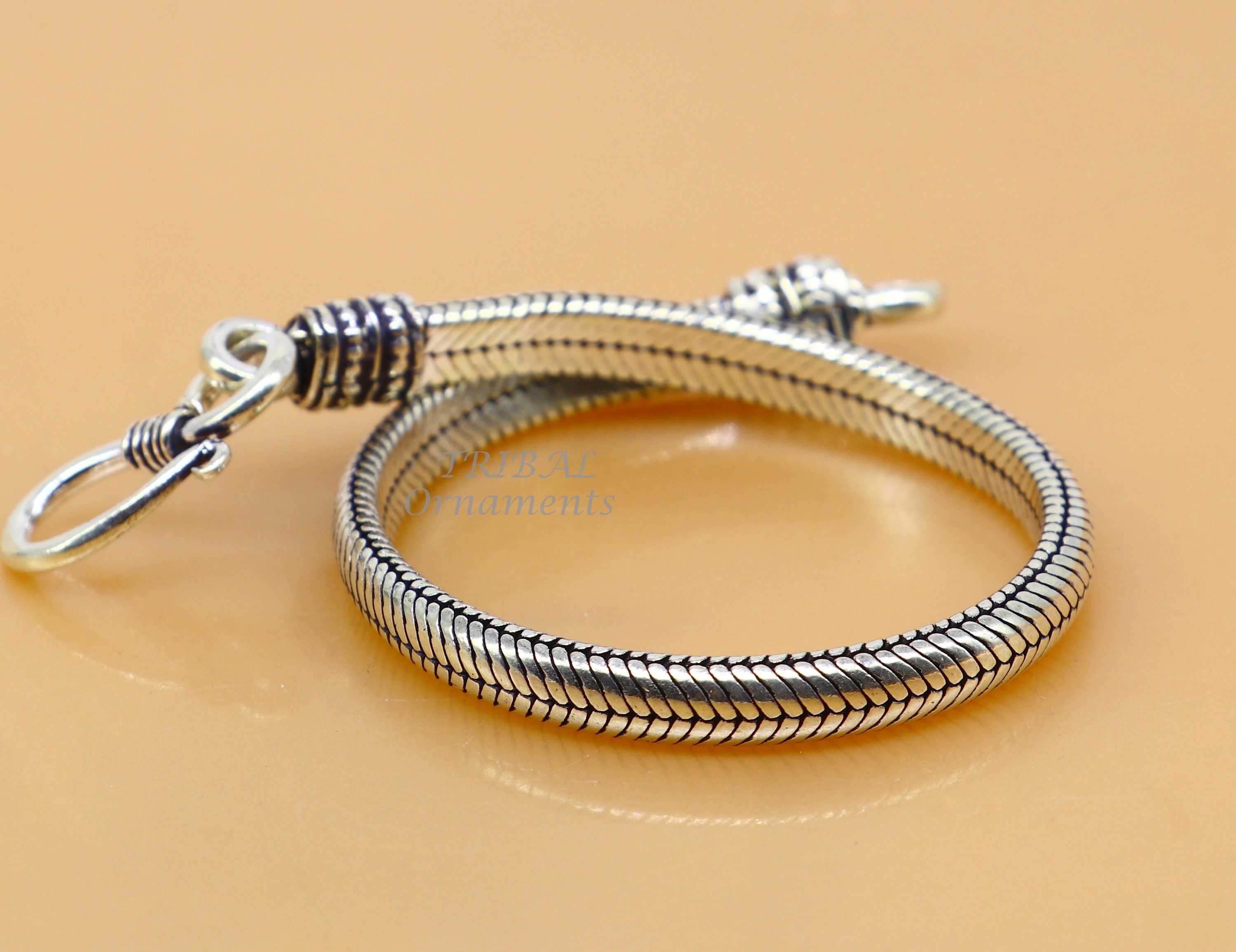 5mm 925 Sterling Silver Handmade Snake Chain Bracelet D