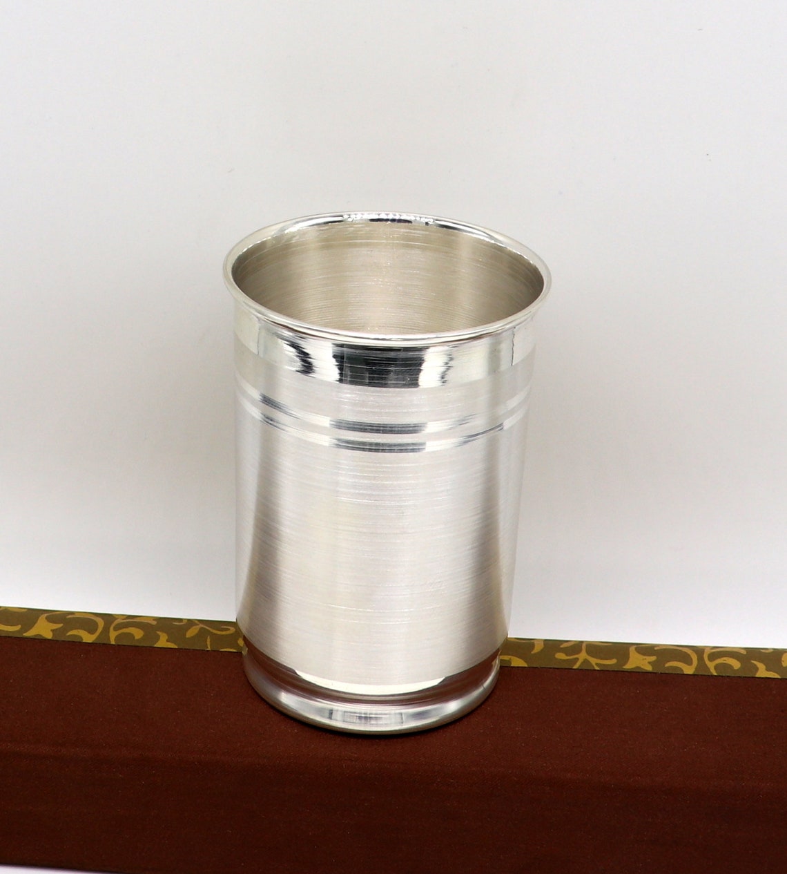 999 pure solid silver handmade water glass or milk tumbler Etsy