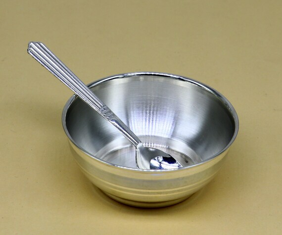 Buy Pure Silver Bowls and Spoons Serving Dishes, Baby Serving