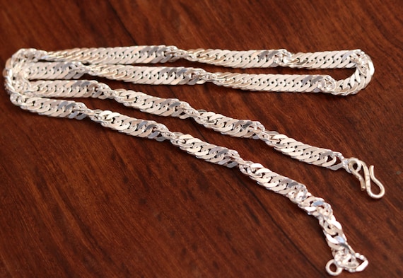 24 inches long handmade solid sterling silver gor… - image 3