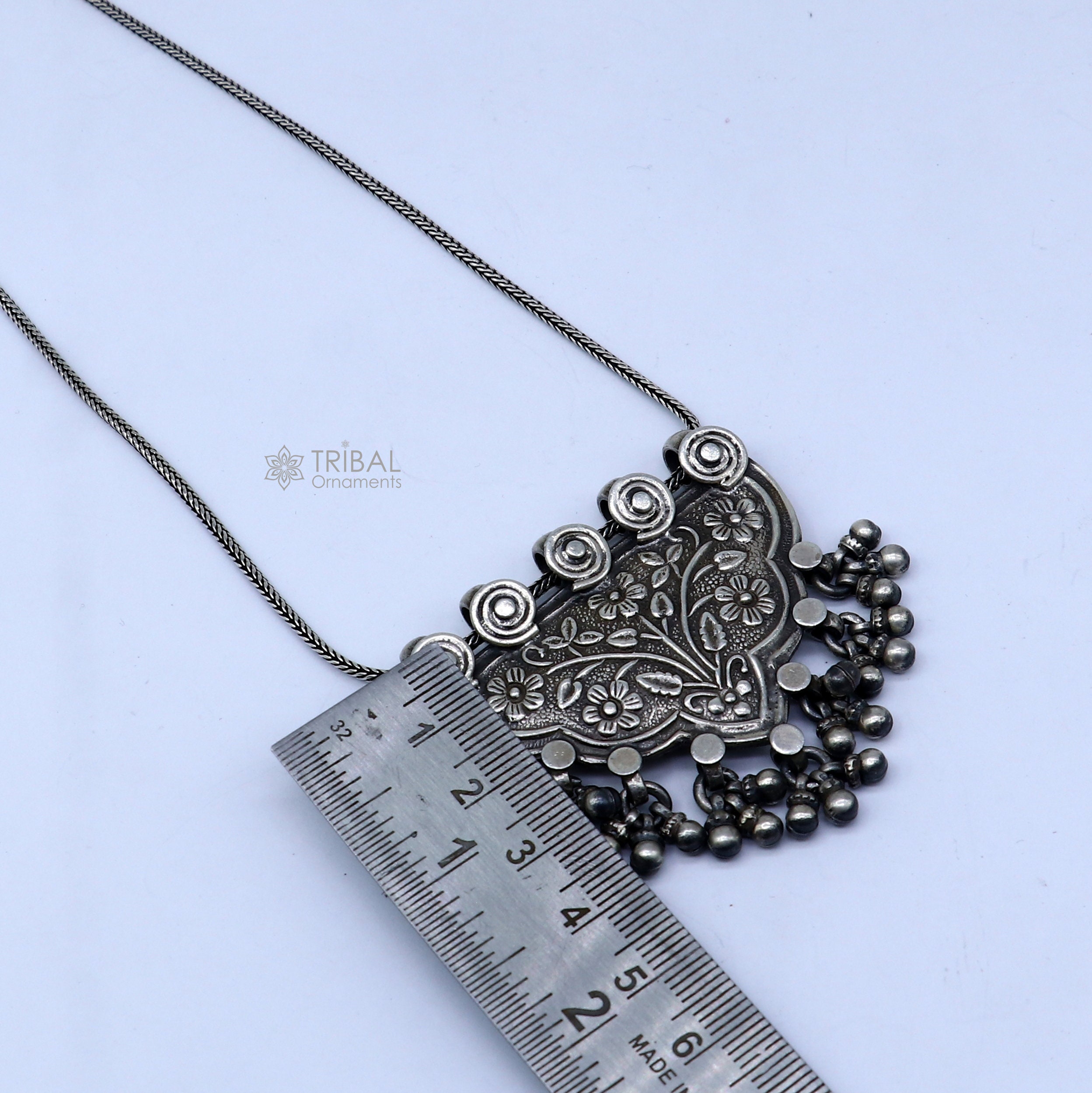 925 Sterling Silver Handmade Cultural Pendant Wedding