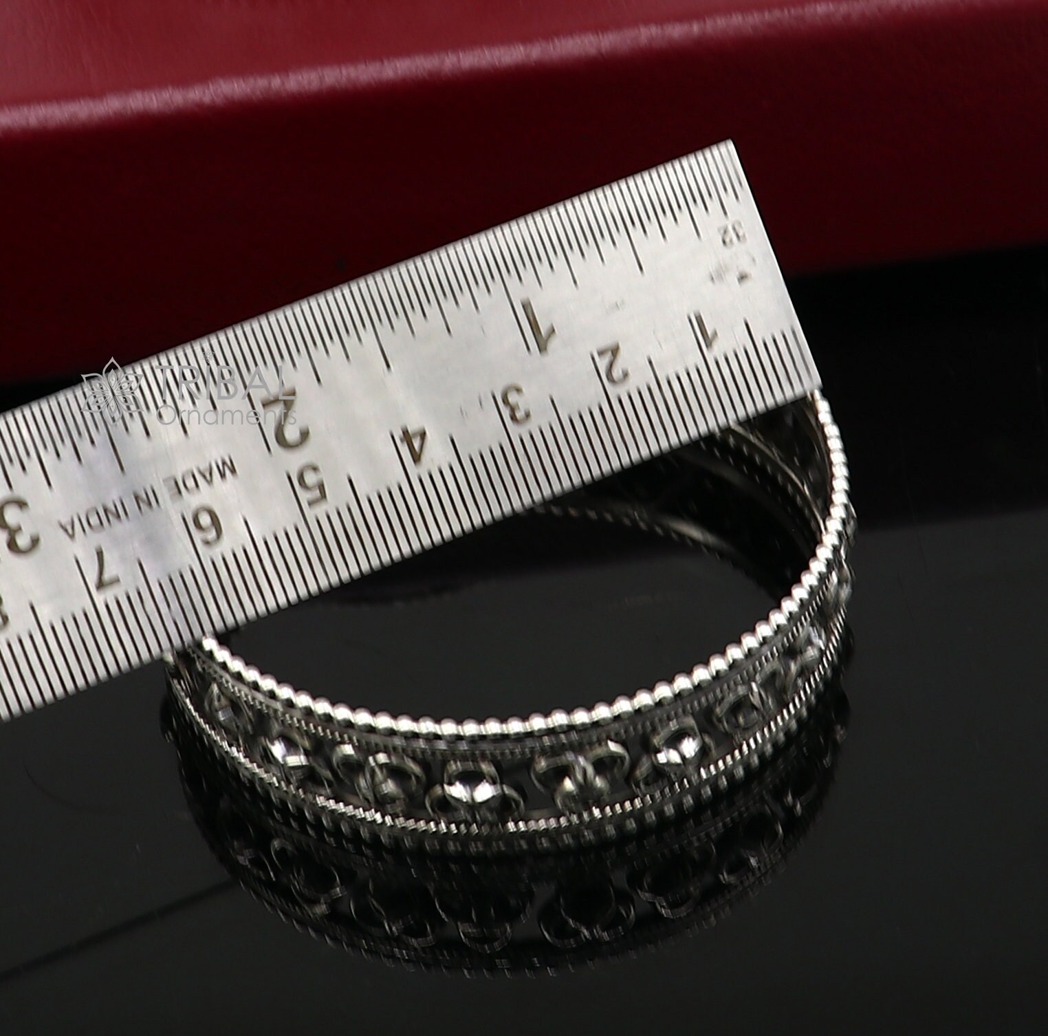 Trendy Cultural Design 925 Sterling Silver Unique Style Handmade