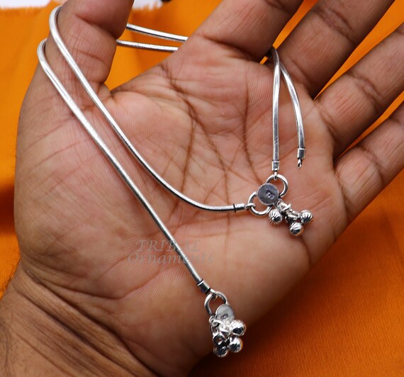 ☆TATIANA☆ Silver 925 Modern Flat Snake Chain Bracelet BR17 925 Silver Flat Snake Chain Bracelet