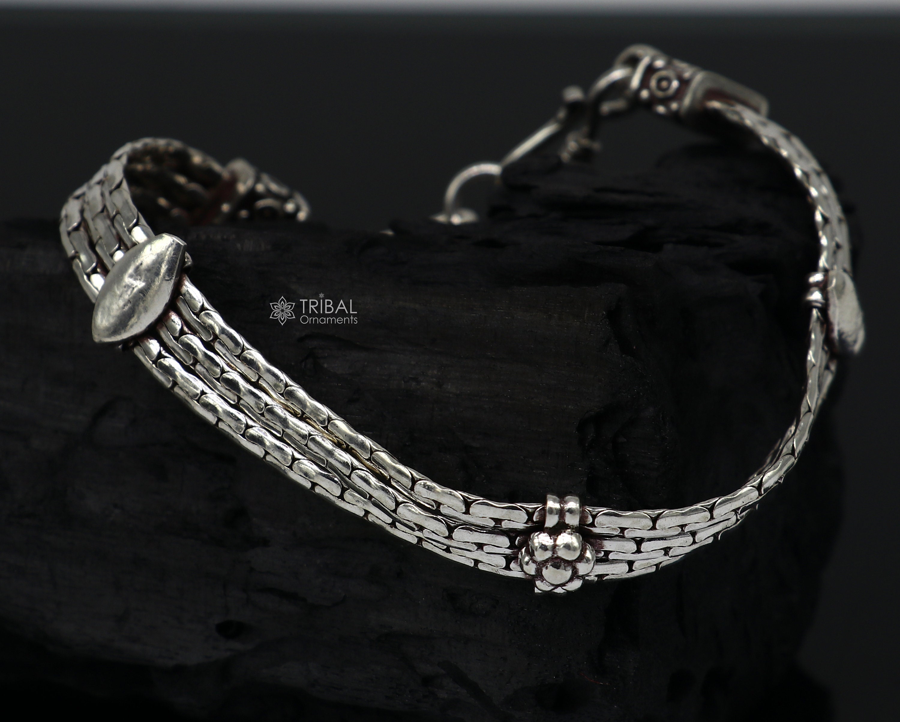 アクセサリー vintage Silverbracelet Silver925 925 Sterling Silver Vintage Oxidised Tube Bangle Jewelry