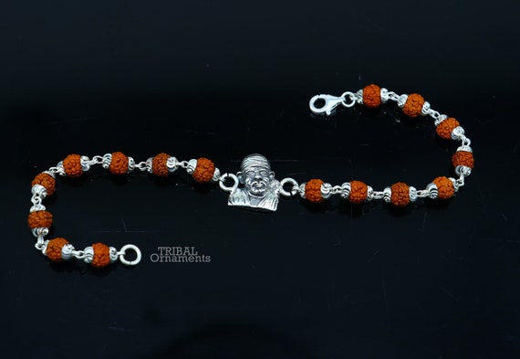 Rudraksha Shiv Om Trishul Damroo Kada for men, Lord Shiva Bahubali Cuff  Bracelet for men, boys | Religious Brass Kada | Free size