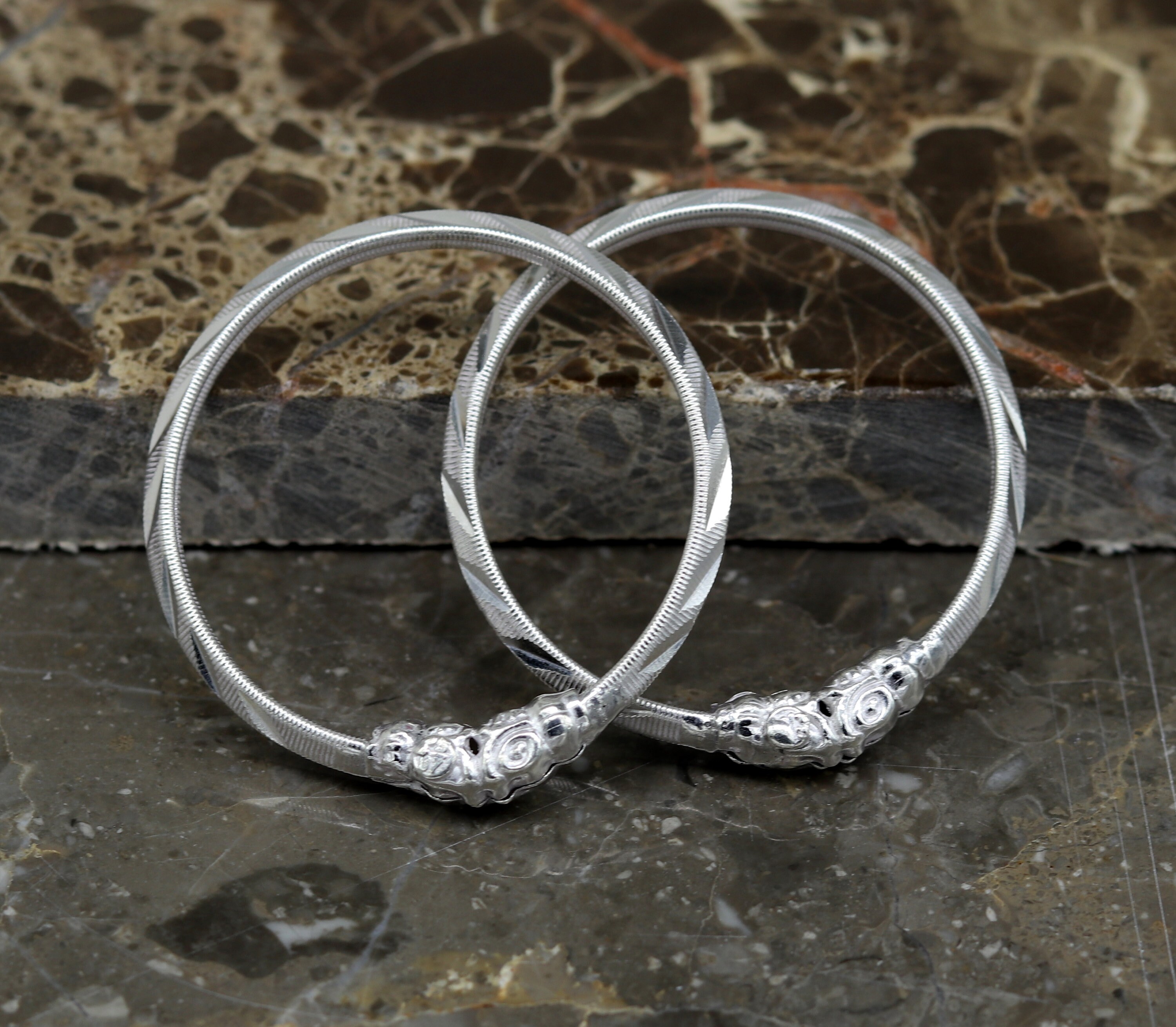 3.5mm Solid Sterling Silver Gorgeous Baby Bangle Bracelet Kada