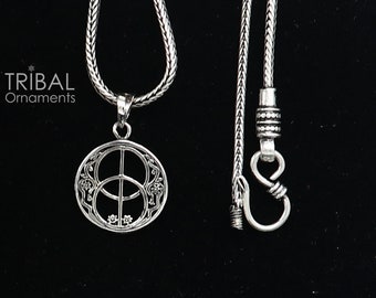 Sterling Silver Chalice Well Pendant - Etsy