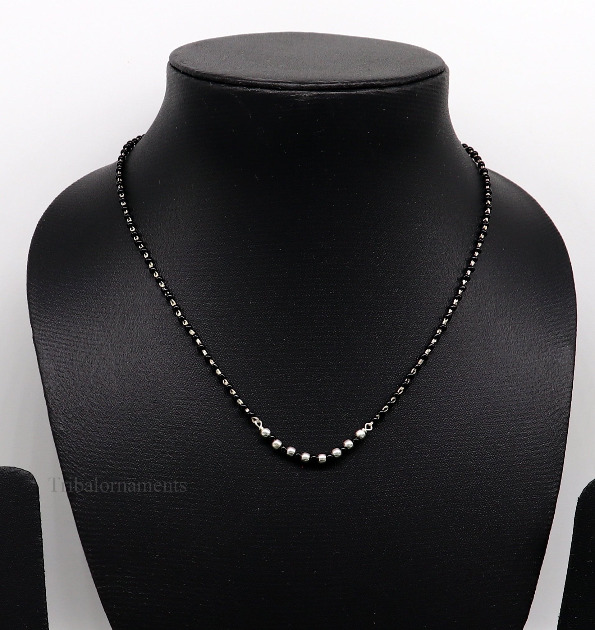 How to make shop black beads chain