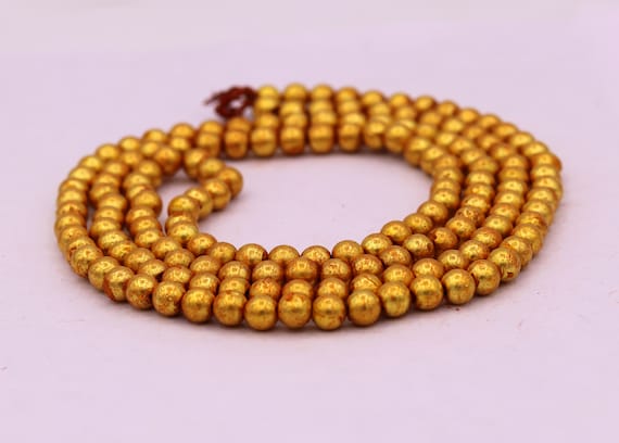 Lot 10 beads 22K yellow gold handmade excellent round shape ball to make some thing new jewelry design traditional india jewelry