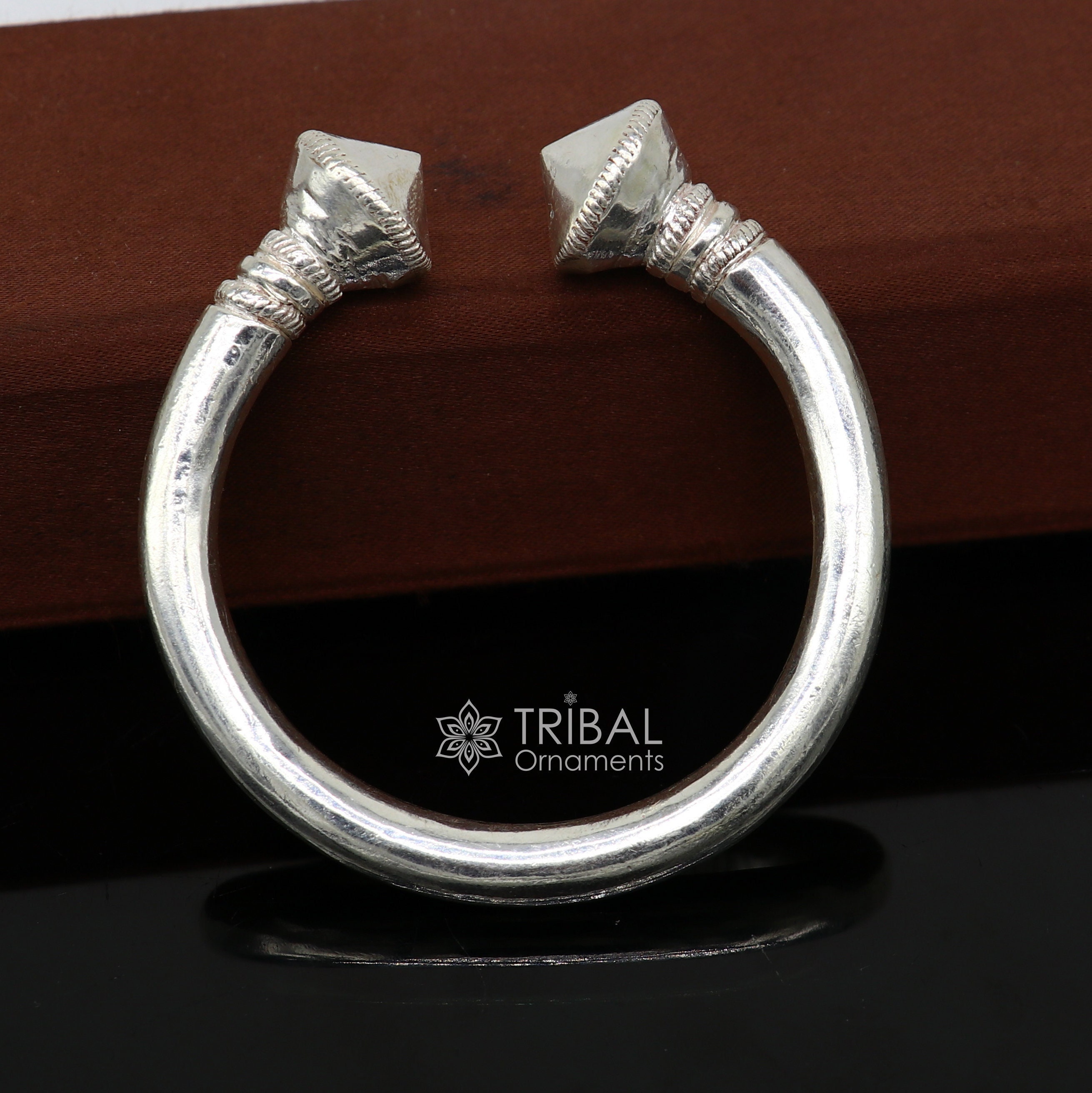 925 Sterling Silver Solid Open Face Adjustable Heavy Kada 925 Sterling Silver Solid Open Face Adjustable Heavy Kada