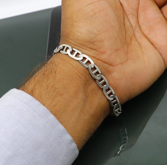 Exclusive Design Engraved Chain Bracelet For Men No:2 | Boutique Ottoman  Jewelry Store