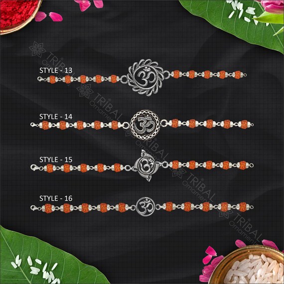 ベスト 42 ラキ コレクション 925 スターリング シルバー ルドラクシャ